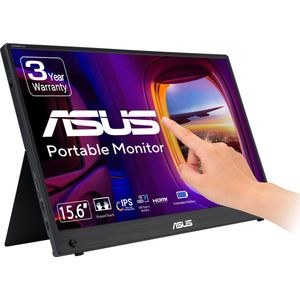 ASUS ZenScreen MB16AMTR - Computer Monitor - Zwart - 39,6 cm (15.6") - Full HD LCD Touchscreen