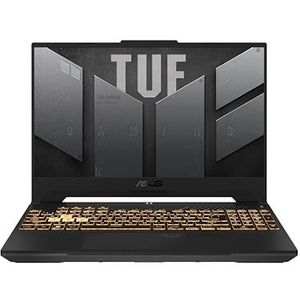 ASUS TUF F15-TUF507VU-LP167W Laptop Gamer 15 inch FHD 144Hz (Intel Core i7-13620H, GeForce RTX 4050 TGP140W, 16G RAM, 512GB PCIe SSD) Windows 11 Home toetsenbord met achtergrondverlichting AZERTY