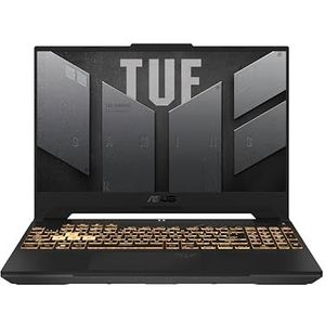 ASUS TUF F15-TUF507VU-LP167W Laptop Gamer 15 inch Full HD 144Hz (Intel Core i7-13620H, GeForce RTX 4050, 16G RAM, 512GB PCIe SSD) Windows 11 Home toetsenbord met achtergrondverlichting AZERTY Frans