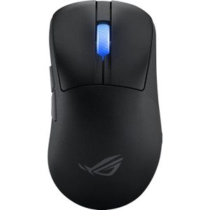 ASUS ROG Keris II Ace Black - Muis - Draadloos - 54 gram - 42.000dpi - USB 2.0 - 8000Hz - Rechtshandig - 4 knoppen - Zwart