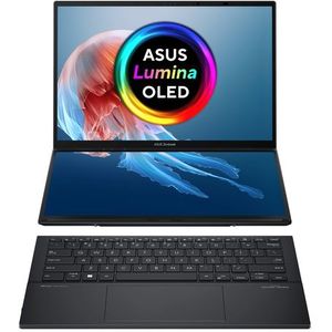 ASUS Zenbook Duo UX8406MA-PZ255W Intel Core Ultra 9 185H Laptop 35,6 cm (14") Touchscreen 3K 32 GB LPDDR5x-SDRAM 1 TB SSD Wi-Fi 6E (802.11ax) Windows 11 Home Grijs