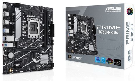 ASUS PRIME B760M-R D4 Intel B760 LGA 1700 micro ATX