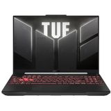 ASUS TUF Gaming A16 FA607PI-QT007W AMD Ryzen™ 9 7845HX Laptop 40,6 cm (16") WQXGA 16 GB DDR5-SDRAM 1 TB SSD NVIDIA GeForce RTX 4070 Wi-Fi 6 (802.11ax) Windows 11 Home Zwart, Grijs