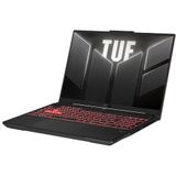 ASUS TUF Gaming A16 FA607PI-QT007W AMD Ryzen™ 9 7845HX Laptop 40,6 cm (16") WQXGA 16 GB DDR5-SDRAM 1 TB SSD NVIDIA GeForce RTX 4070 Wi-Fi 6 (802.11ax) Windows 11 Home Zwart, Grijs