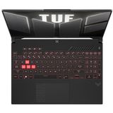 ASUS TUF Gaming A16 FA607PI-QT007W AMD Ryzen™ 9 7845HX Laptop 40,6 cm (16") WQXGA 16 GB DDR5-SDRAM 1 TB SSD NVIDIA GeForce RTX 4070 Wi-Fi 6 (802.11ax) Windows 11 Home Zwart, Grijs