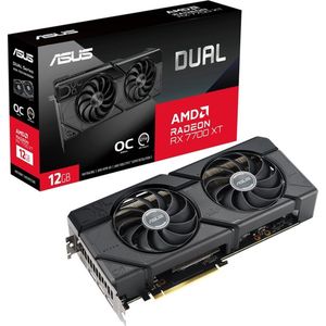 ASUS Dual -RX7700XT-O12G, Radeon RX 7700 XT, 12 GB, GDDR6, 192 Bit, 7680 x 4320 Pixels, PCI Express 4.0