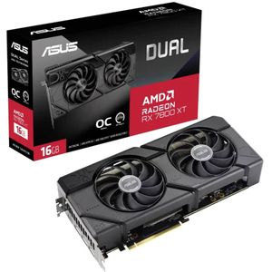 ASUS Radeon RX 7800 XT DUAL OC - Videokaart - 16GB GDDR6 - PCIe 4.0 - 1 x HDMI - 3x DisplayPort