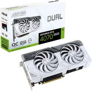 ASUS DUAL RTX 4070 SUPER White OC Edition - Videokaart - 12GB GDDR6X - PCIe 4.0 - 1x HDMI - 3x DisplayPort