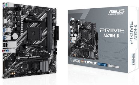 ASUS PRIME A520M-R AMD A520 Socket AM4 micro ATX