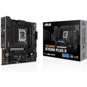 ASUS TUF Gaming B760M-PLUS II moederbord Intel B760 LGA 1700 mATX (PCIe 5.0, M.2 4.0, DDR5, 2,5 GB Ethernet, DP, HDMI, SATA 6 Gbit/s, USB Type-C, Thunderbolt (USB4), Aura Sync