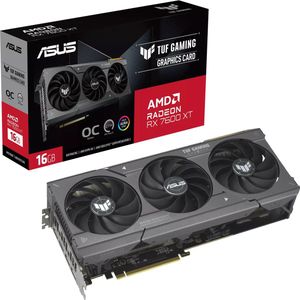 ASUS TUF Gaming Radeon RX 7600 XT OC Edition grafische kaart GDDR6 16 GB zwart (AMD Radeon RX7600XT, PCIe 4.0, 1x HDMI 2.1, 3x DisplayPort 2.1, TUF-RX7600XT-O16G-GAMING)