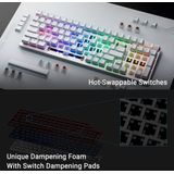 Asus ROG Strix Scope II 96 Wireless White - Toetsenbord Bedraad & draadloos - Bluetooth 5.1 - USB - 1000 Hz - RGB - wit