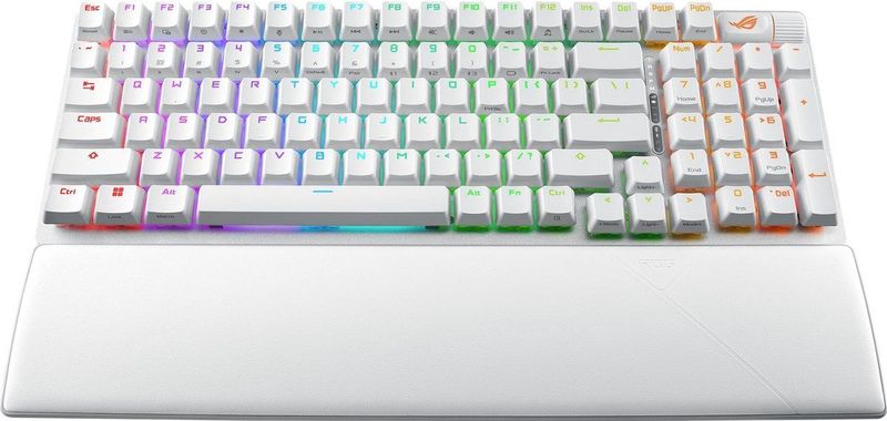 Asus ROG Strix Scope II 96 Wireless White - Toetsenbord Bedraad & draadloos - Bluetooth 5.1 - USB - 1000 Hz - RGB - wit