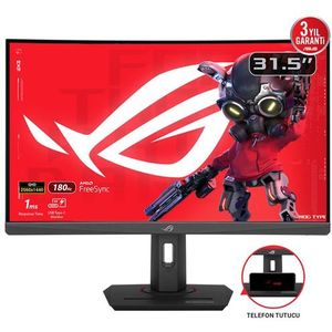 ASUS ROG Strix XG32WCS Monitor - 80 cm - 2560 x 1440 Pixels - LED - Zwart