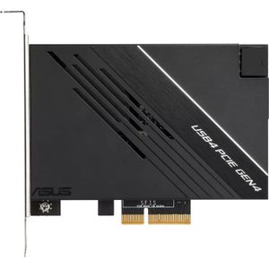 ASUS Carte d'interface/adaptateur USB4 PCIe Gen4 avec DisplayPort intégré, USB Type-C