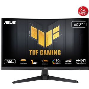 ASUS - TUF Gaming VG27VQ3B - Computer Monitor - Zwart - 27 Inch - Full HD