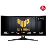 ASUS TUF Gaming VG34VQ3B - WQHD Curved Ultrawide Gaming Monitor - 180Hz - USB Hub - 34 Inch
