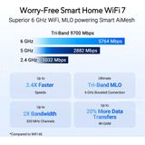 ASUS RT-BE92U - Draadloze Router - 10 Gbps - Tri-Band - WiFi 7