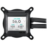 Asus - Prime LC 360 ARGB LCD - Vloeistofkoeling - Zwart - 12 cm Ventilator