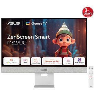 ASUS ZenScreen Smart - 27 Inch UHD Monitor - IPS - 3840 x 2160 - Met Google TV