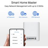 Asus - Zenwifi BT10 - Wifi-toegangspunt - 3 Eenheden - WiFi 7 - Tri-band