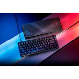 ASUS ROG Falchion Ace HFX analoge Gaming Tastatur (DE QWERTZ Layout, 65% Formfaktor, ROG HFX Magnetic Switches, Rapid Trigger Toggle, Speed Tap Mode, Touch-Panel, 8000 Hz, 2X Type-C-Anschlüsse)