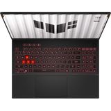 ASUS TUF Gaming A16 RTX 4060 (16", AMD Ryzen AI 9 HX 370, 16 GB, 1000 GB, NL), Notebook, Grijs, Zwart