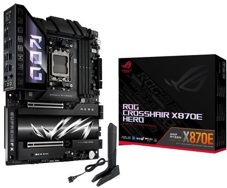 ASUS - ROG CROSSHAIR X870E HERO - Moederbord - Zwart - DDR5