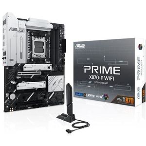 Asus - Prime X870-P - Moederbord - Zwart - Ondersteunt AMD Ryzen - DDR5-SDRAM