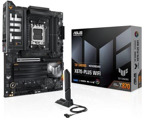 ASUS TUF GAMING X870-PLUS WIFI - Moederbord ATX - Socket AM5 - AMD X870 - DDR5 - USB 4 - Wi-Fi 7 - Realtek Audio