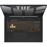 ASUS TUF Gaming F17 FX707VI-HX036W-BE - Laptop 17.3"" Full HD @ 144 HZ - Intel Core i7 13620H tot 4.9 GHz - GeForce RTX 4070 - 16 GB RAM - 1 TB SSD NVMe - Windows 11 Home - Gigabit Ethernet - Wi-Fi 6 - mecha-grijs