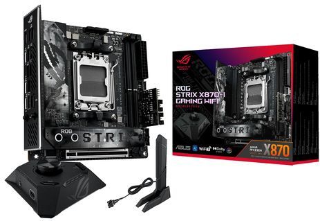 Asus - Rog Strix X870-i Gaming Moederbord - Zwart - DDR5-SDRAM - Wi-Fi 7