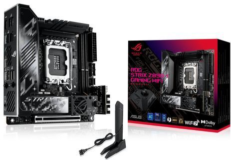 ASUS ROG STRIX Z890-I GAMING WIFI - Moederbord - Mini-ITX - Zwart - Intel Z890