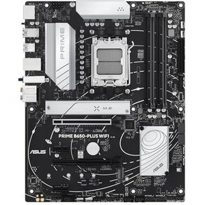 ASUS Prime B650-PLUS WiFi, AMD B650 ATX, DDR5, PCIe 5.0 M.2, Realtek 2,5 GB Ethernet, WiFi 6E, DisplayPort, HDMI, SATA 6 Gbit/s, USB 10 Gbit/s Type-C, BIOS Flashback, Thunderbolt 4, Aura Sync