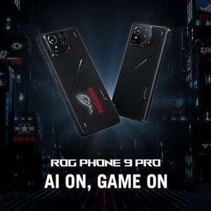 ASUS ROG Phone 9 Pro, EU Official, Phantom Black, 16GB RAM 512GB opslag, Snapdragon® 8 Elite, 6,78” 185Hz AMOLED, Sony® Lytia 700: 50 MP camera