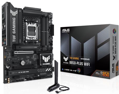 ASUS - TUF Gaming B850-Plus WiFi - Moederbord - Zwart - AMD ATX - DDR5 - PCIe 5.0