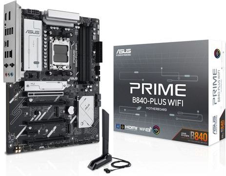 ASUS - PRIME B840-PLUS WIFI - Moederbord - ATX - Socket AM5 - DDR5-SDRAM