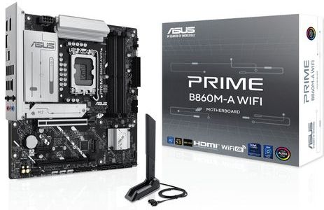 ASUS - PRIME B860M-A WIFI - Moederbord - Micro-ATX - Intel B860 - LGA 1851