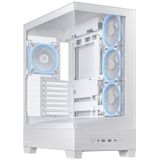 ASUS A31 Plus TG ARGB WHITE - PC Behuizing - Midi Tower - Wit - ATX - Micro-ATX - Mini-ITX