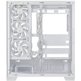 ASUS A31 Plus TG ARGB WHITE - PC Behuizing - Midi Tower - Wit - ATX - Micro-ATX - Mini-ITX