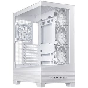 ASUS A31 Plus TG ARGB WHITE - PC Behuizing - Midi Tower - Wit - ATX - Micro-ATX - Mini-ITX