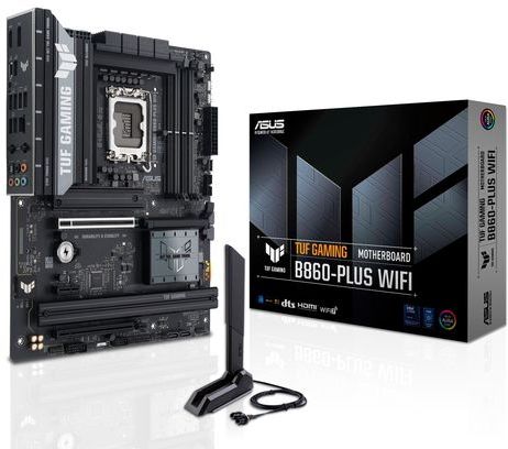 ASUS - TUF GAMING B860-PLUS WIFI - Moederbord - Zwart - Geschikt voor Intel Processors