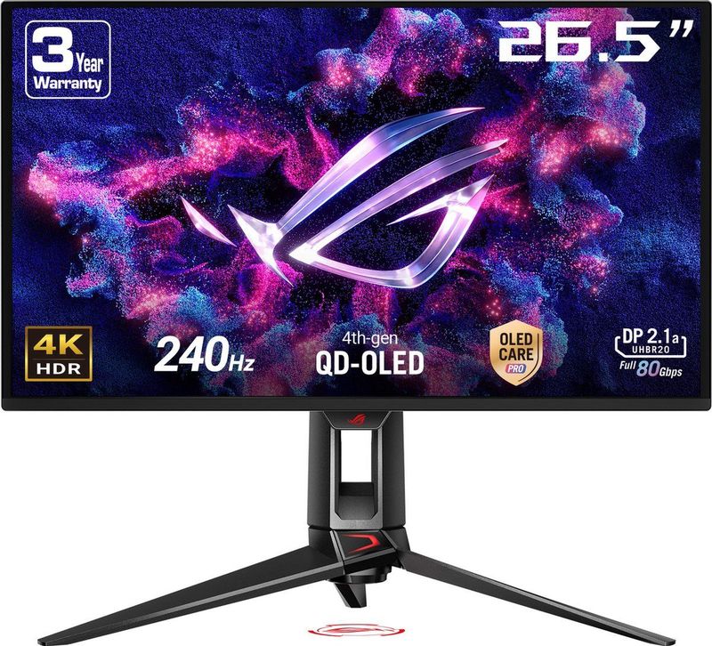 Asus - Rog Swift Pg27ucdm - 26.5 Inch - 4K - OLED - 240Hz Gaming-monitor