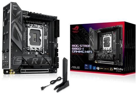 ASUS - ROG STRIX B860-I - Moederbord - Mini ITX - Zwart - Intel