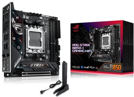 ASUS - ROG STRIX B850-I GAMING WIFI - Moederbord - Zwart - Mini ITX - Socket AM5