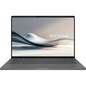 ASUS Zenbook A14 UX3407QA-QD237W Qualcomm Snapdragon X1-26-100 Laptop 35,6 cm (14"") WUXGA 16 GB LPDDR5x-SDRAM 1 TB SSD Wi-Fi 6E (802.11ax) Windows 11 Home Nederlands Grijs