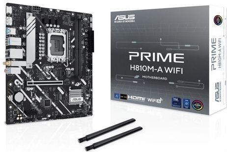 Asus - Prime H810M-A - Moederbord - Zwart - Geschikt voor Intel Core Ultra