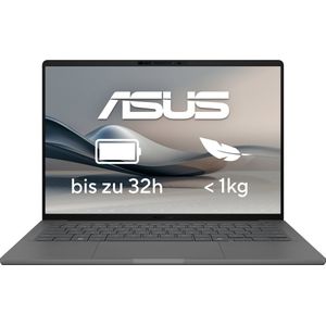 ASUS Zenbook A14 (14", 1000 GB, 32 GB, DE, Snapdragon X Elite X1E-78-100), Notebook, Grijs