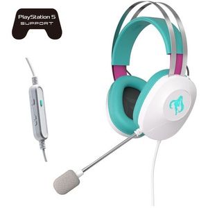 ASUS TUF Gaming H1 Gen II - Gaming Headset - Blauwgroen/Roze - 40 mm ASUS Essence Drivers - Virtuele 7.1 Surround Sound