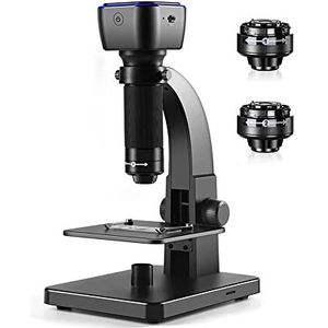 ANTIOCH Biologische digitale microscoop, 2000 X, wifi, microscoop, USB-microscoop, digitale lens en microbiële 11 leds, instelbaar